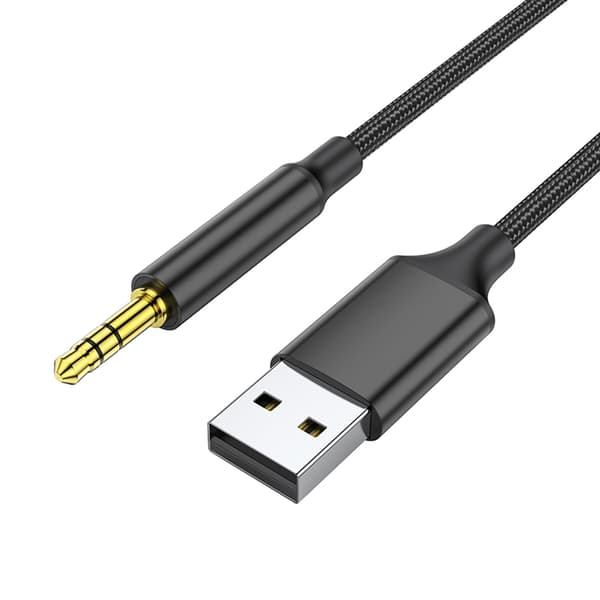 USB han til 3,5 mm hanadapter Hovedtelefon Audio Jack Kabelledning Hi-Fi dongle til højttalercomputer[ht]