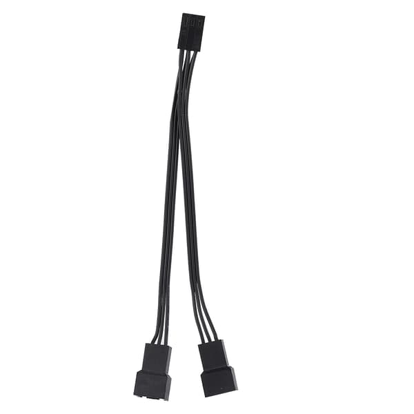 5 stk. 3-pin 1 til 2 forlængerkabel splitter CPU kabinet blæser sleeve adapter strømkabel