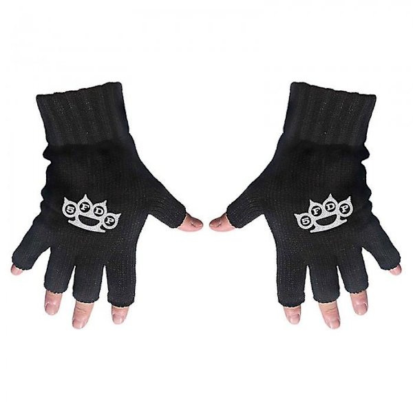 Five Finger Death Punch Unisex Adult Logo Fingerløse hansker Black One Size