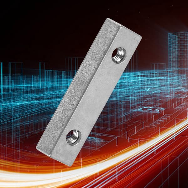 Dubbel Slits Zinklegering Metallmutter för Bas- och Förstärkningsplatta Fixering Z043M
