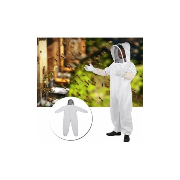 Avaruuspuku XXL mehiläishoito valkoinen paksunnettu mehiläishoitovarustus mehiläishoito valkoinen paksunnettu mehiläishoitovarustus