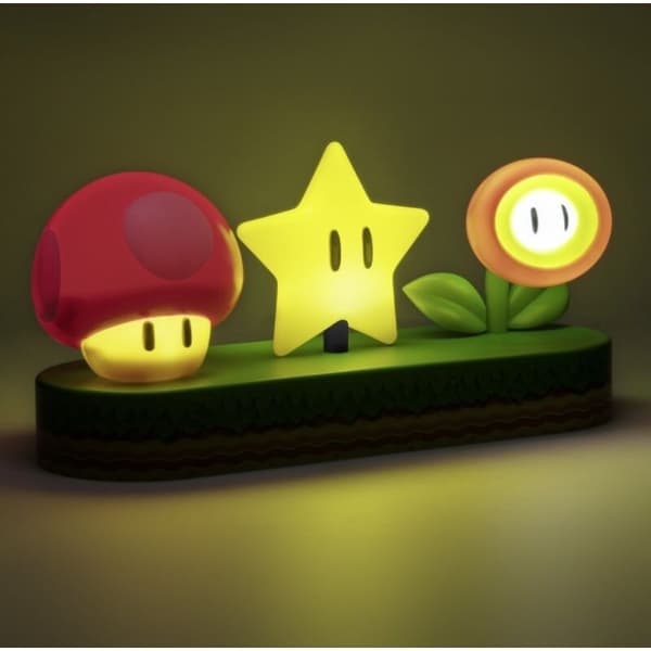 Super Mario Bros ikonlampe med LED-lys, 3D-design 468