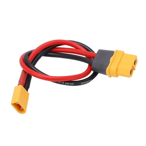 XT60 Hun til XT30 Han Adapterkabel 16AWG Silikoneledning til RC 23,5 cm