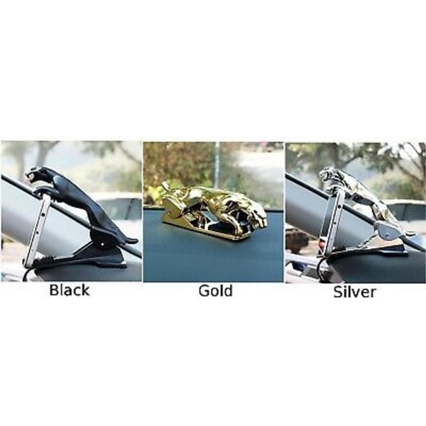 360 väghyvlar bilinstrumentbräda Telefonhållare Bil Jaguar Bracket Cell guld