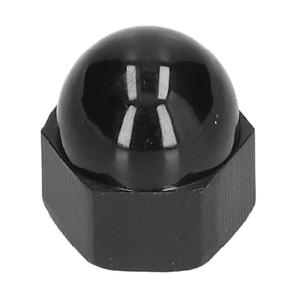 Sorte plastikhætter sekskantmøtrik 10-pak M10 industriel hardware