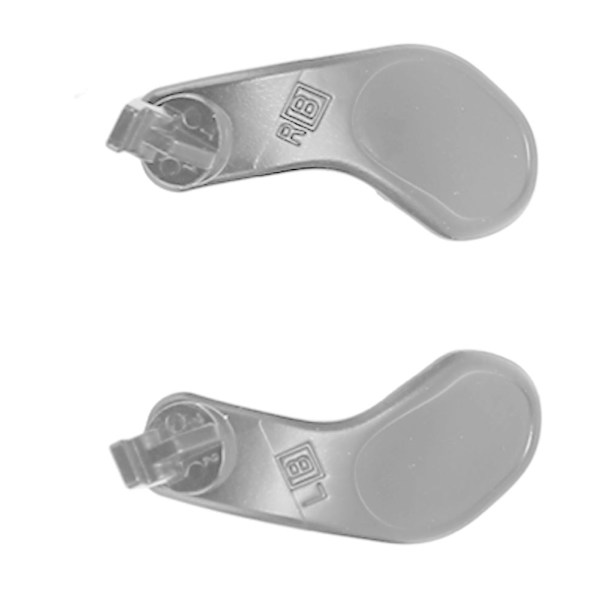 4 stk. Game Controller Back Paddles Professionelle Udskiftnings Metal Back Knapper til PS5 Edge Controller Sølv