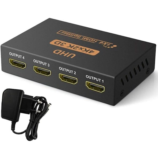 En punkt fyra HDMI-splitter stöder 4K*2K 3D-video lämplig för projektorfabriksskolor och företagsutbildningsmiljöer