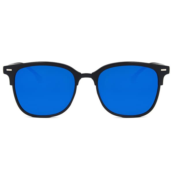 [HT]Sorte Clubmaster solbriller Blåt glas + senilsnor sort black