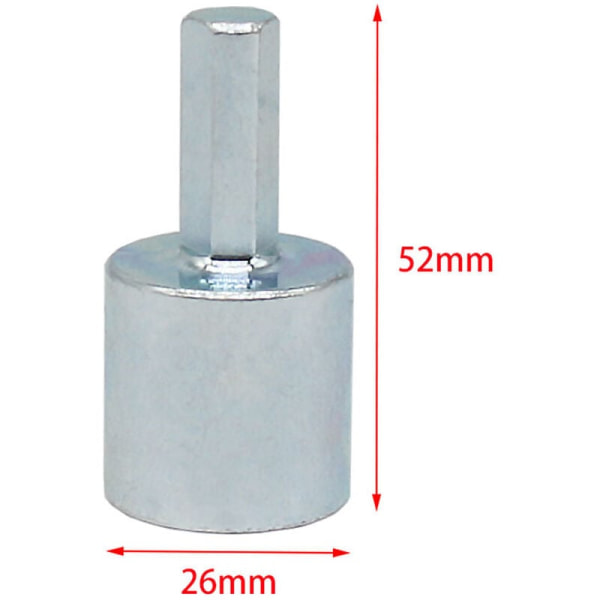 Topboreadapter til 3/4" sekskantdrev til elektrisk boremaskine 3/8" eller 1/2";