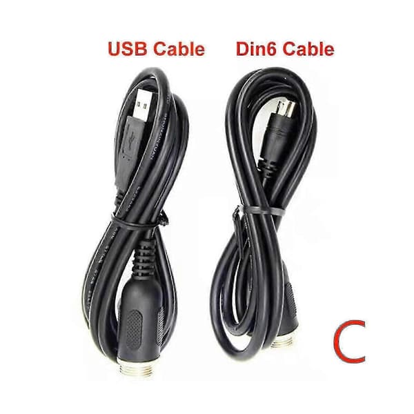 1 stk Din6-usb kabeladapter til Thrustmaster Th8a forbindelse passer til Tssh Tssh+/ Nuværende TY[ht] 1 set