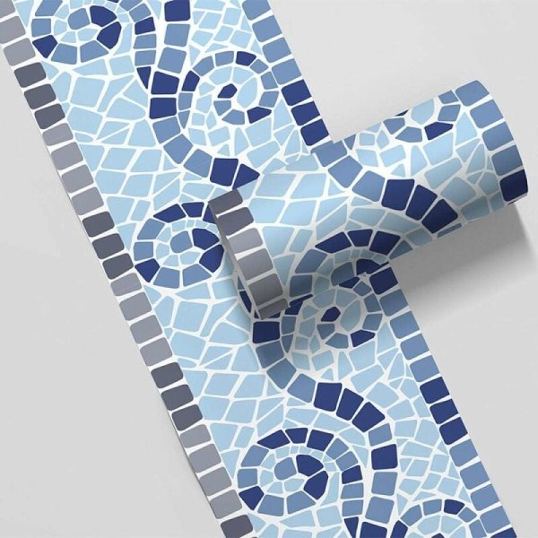 C23YX-04 [500x10cm] Flismidjeklistremerke Vanntett, selvklebende, dekorativt klistremerke på badet