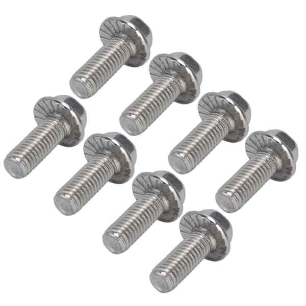 Rustfrit stål A2-70 Flanged Hex Bolt Sæt 20 stk M10x1.5x25mm DIN6921 med skive