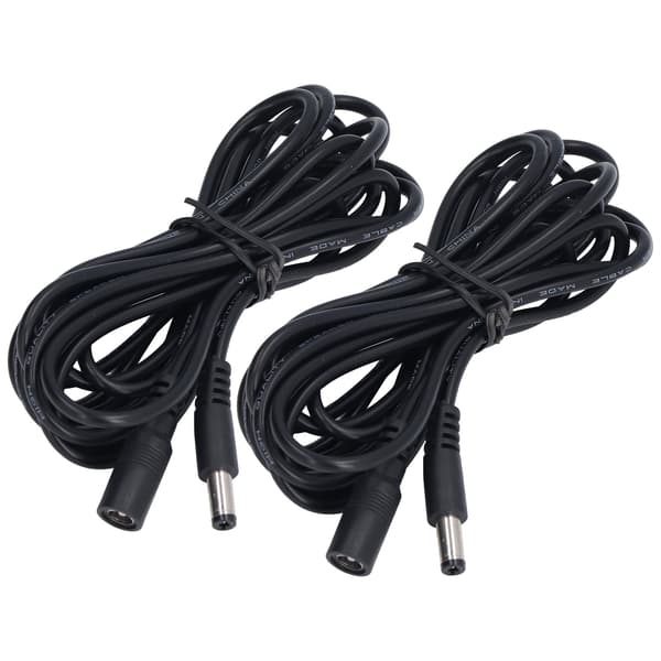 2. generasjons LED solcellelysforlengelseskabel 5,5x2,1 mm DC 12V 24V Overvåkingsstrømforsyningsledning