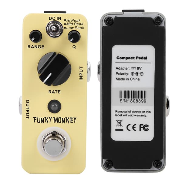 MOOER Funky Monkey Wah -efektipedaali True Bypass -kitaratehostintarvikkeilla