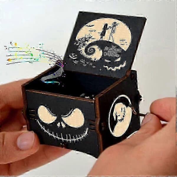 [HT]Halloween Speldosa - Speldosa i trä - Halloweenpresent