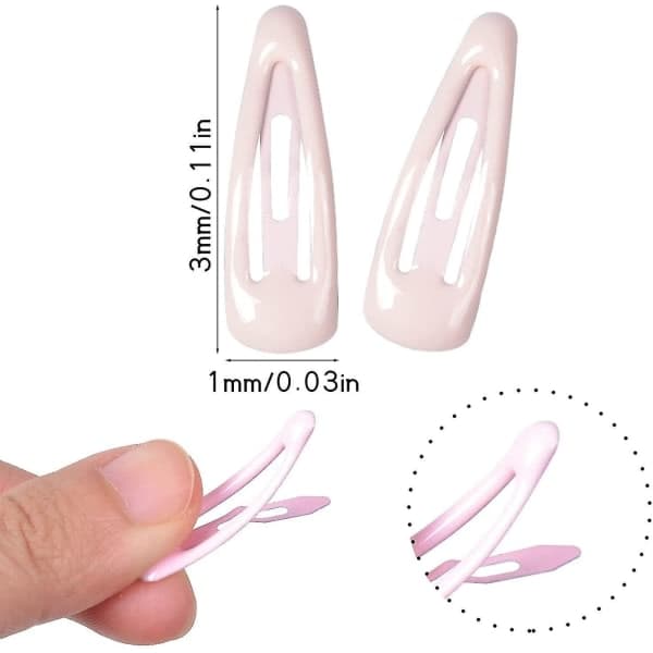 30 vauvan -3 cm metalliset hiusklipsit lapsille - Minihiusklipsi[ht]