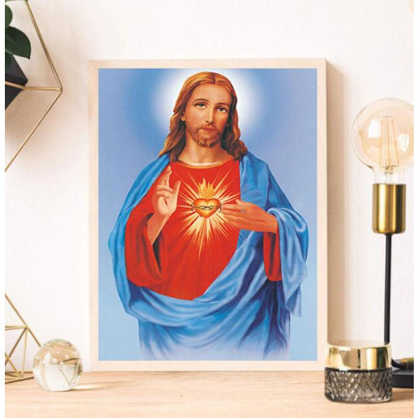 Uskonnollisen jumalan diamond painting (pyöreä timantti 30x40cm)