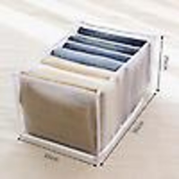5-pack jeans Garderob Kläder Organizer Byxor Förvaring Garderob Låda Bästa hopfällbara kläder Förvaringsbehållare