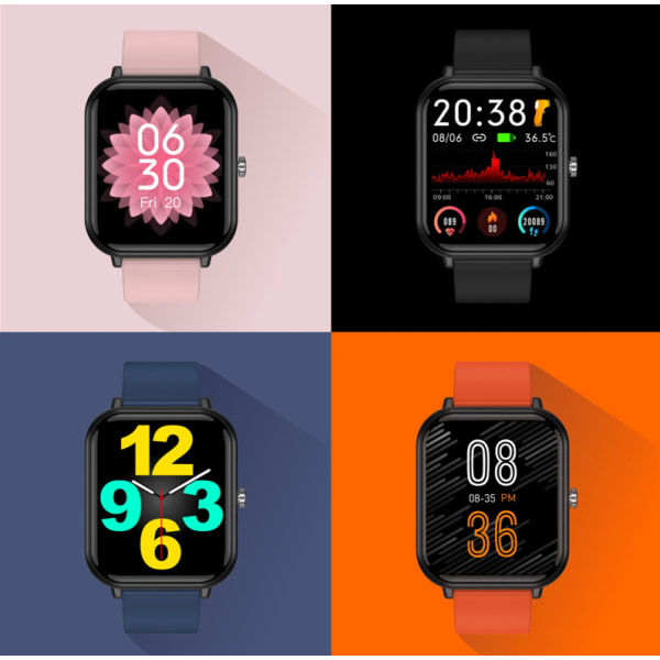 Fitness smart armband för inomhus- och utomhussporter (blå),