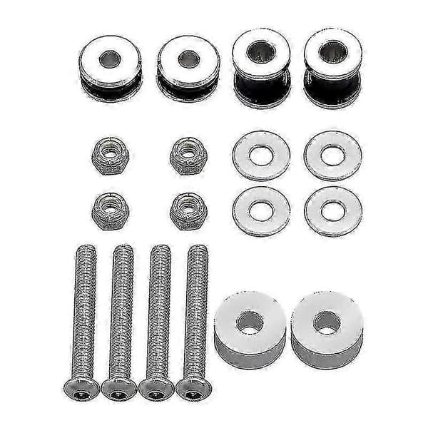 Motorcykel Sissy Bar Bagagebærer Docking Hardware Kit til 1984-2017 Softail Low FLSTC FXST Silver