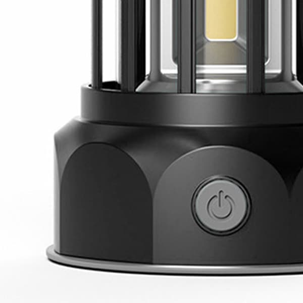 COB Campinglykt Retro ABS Forkrommet jern Bærbar leirlampe for utendørsfiske