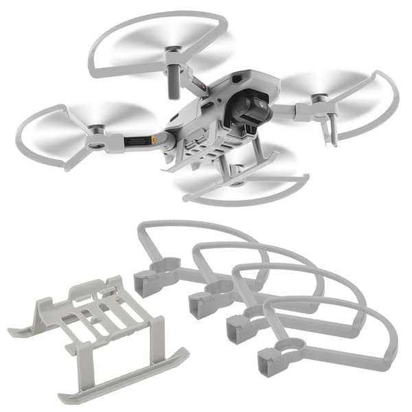 DJI Mavic Mini RC Forlænget Højde Stand Propel Beskyttelsesring Sæt Grå
