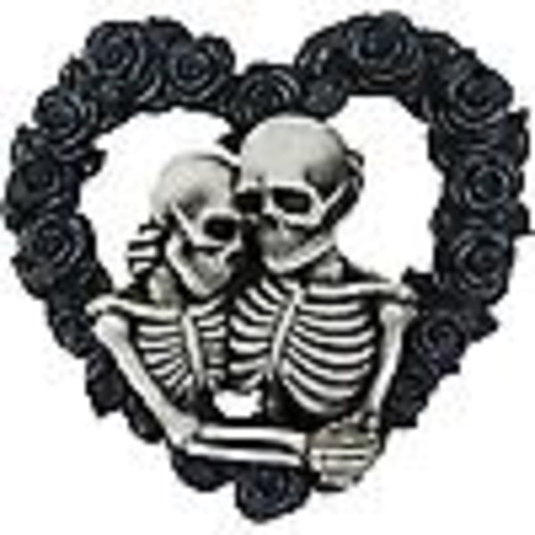 Gotiskt skelett par dörrskylt Halloween heminredningsdörr