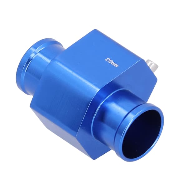 26mm Vanntemperatursensor Rør Blå Temp Slangeadapter Aluminium Biltilbehør