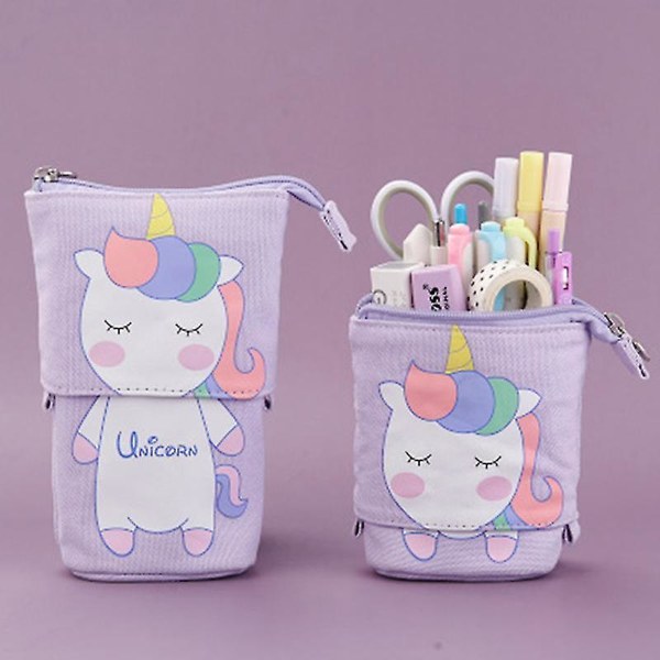 Penalhus Cute Cartoon Canvas Taske Fold