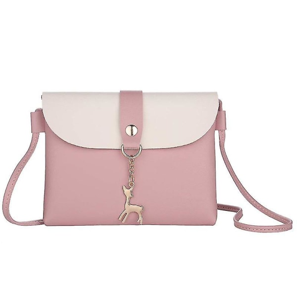 Mini vaaleanpunainen laukku, yksi olkapää diagonaali