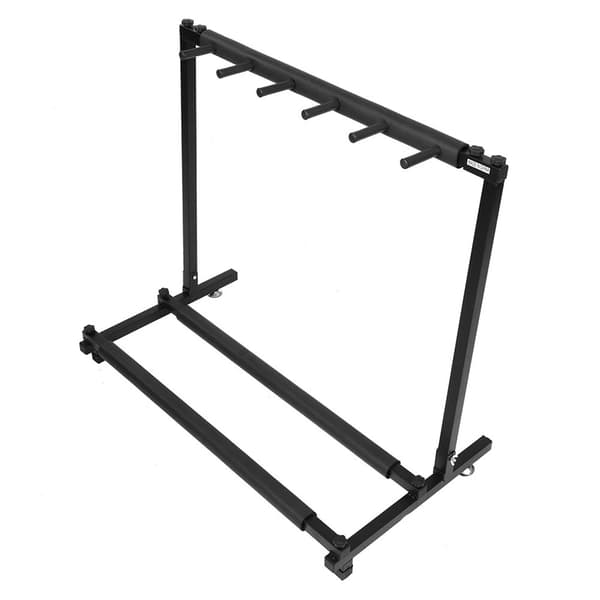 Metall Gitarr Displayställ Rack Organizer Hållare Instrument Tillbehör 5 Platser