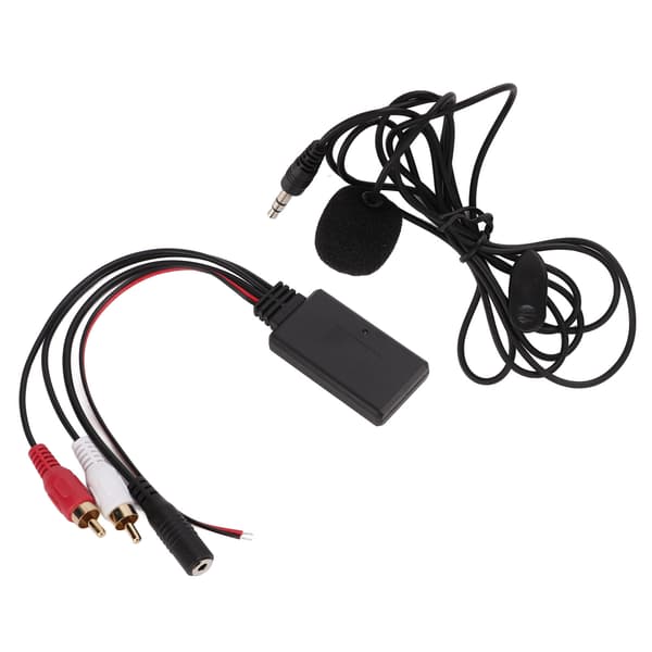Bluetooth 5.0 Trådløs Modul 1.5m Kabel Håndfri Mikrofon for Clarion 2RCA Lydport