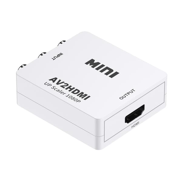 RCA (AV) til HDMI Adapter Hvid—ht White