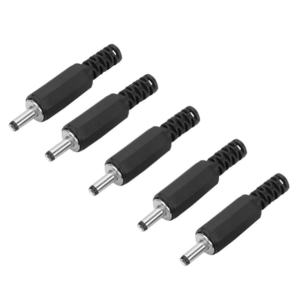 5 stk. 1,3 mm x 3,5 mm Han DC Strømstik Jack Koaksial Konnektor Adapter