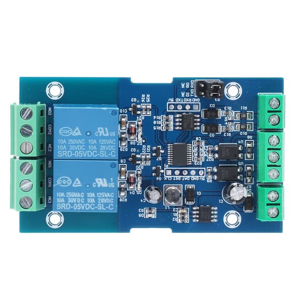 DC 7 24V RS485 TTL Input Output Relæmodul Omvendt Polaritetsbeskyttelse Dobbelt Relæmoduler
