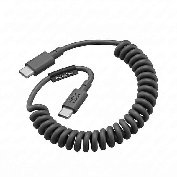 USB-C–USB-C-kaapeli 60W kierretty 2,4m POP-sarja pikalataus Black