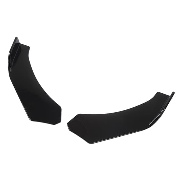 Universal Front Bumper Lip Gloss Svart 57cm Vänster Höger Bumper Lip Splitters Winglets för Fordon