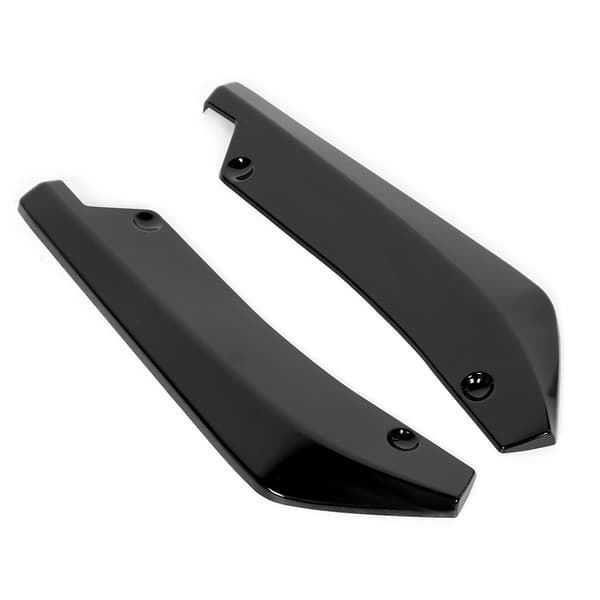 Universal Modifierad Spoiler Blank Svart Bakre Stötfångarskydd Läppdiffusorer Splitter Deflektor