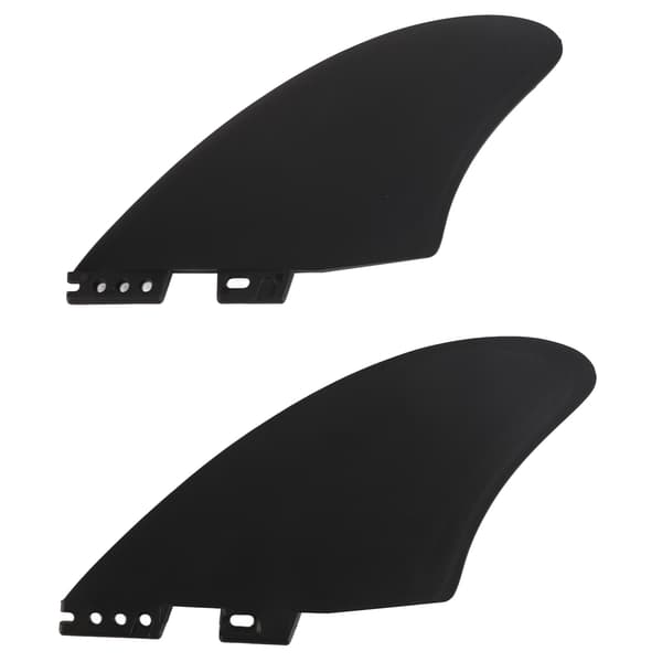 2 ST Surfebrettfinner Avtakbare PVC Fishtail Surfebrettfinner for Longboards Stand Up Paddleboards FCS2 Generasjon