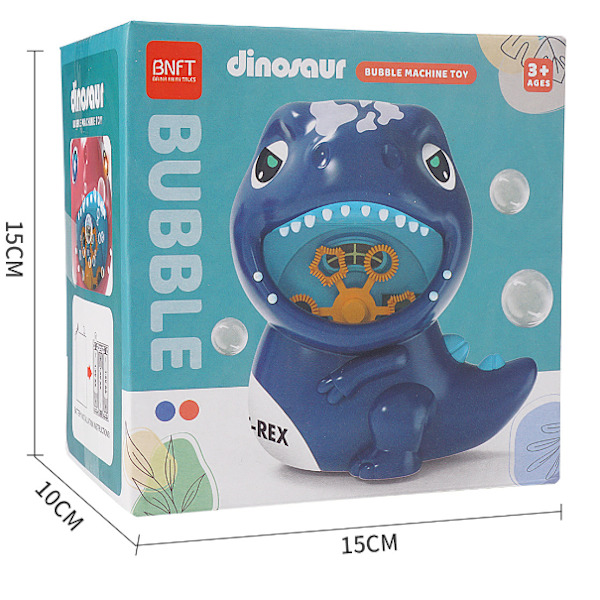 Automatisk elektrisk belysning Musikboblelegetøj (Dinosaur Bubble Machine Blue)