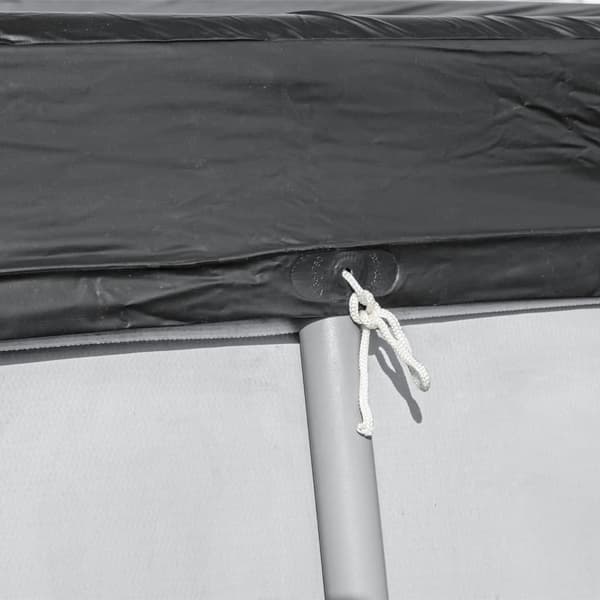 [HT]Bestway Poolovertræk Flowclear 404x201 cm Antracit Blå