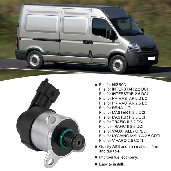 Nissan Interstar Drivstofftrykkregulator Kontrollventil Målemagnet 0928400672