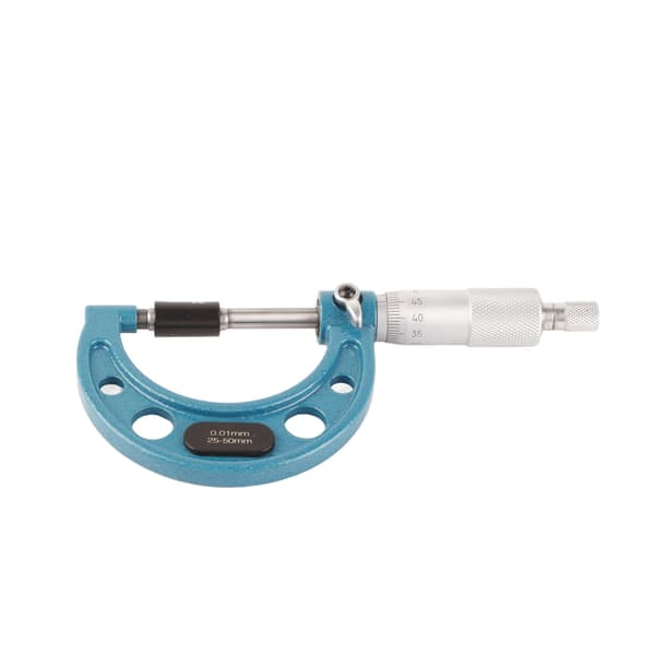 Rustfrit stål udvendig mikrometer højpræcision tykkelsesmåling 0,01 mm 25-50 mm