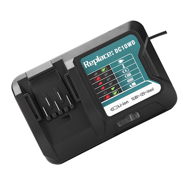 Hurtig Lithium Batterilader til 10.8V 12V Makita DC10WD/BL1015