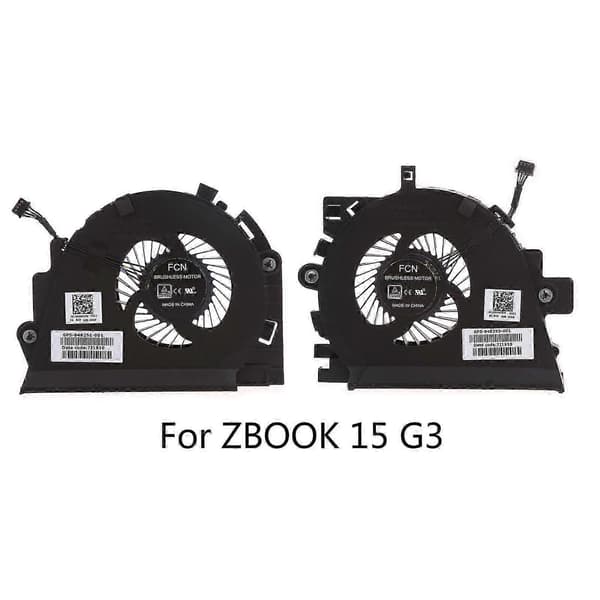 GPU-kjølevifte for HP ZBook 15G3 bærbar PC - CPU-kjølererstatning 848252-001 CPU GPU