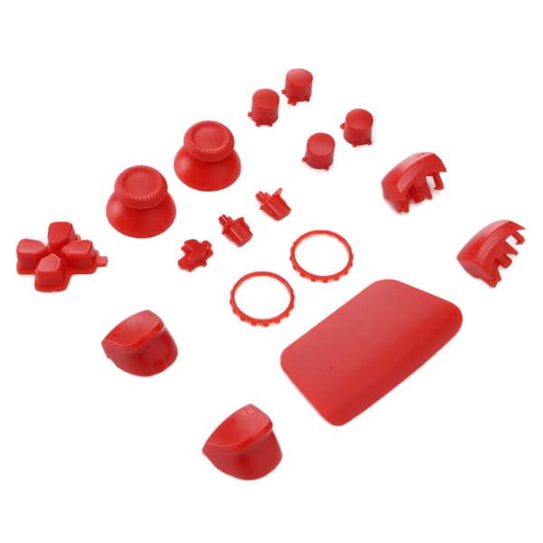 Erstatningsknapper L2 R2 Fullt sett med knapper Erstatningsknapp Reparasjonssett for PS5-kontroller Rød