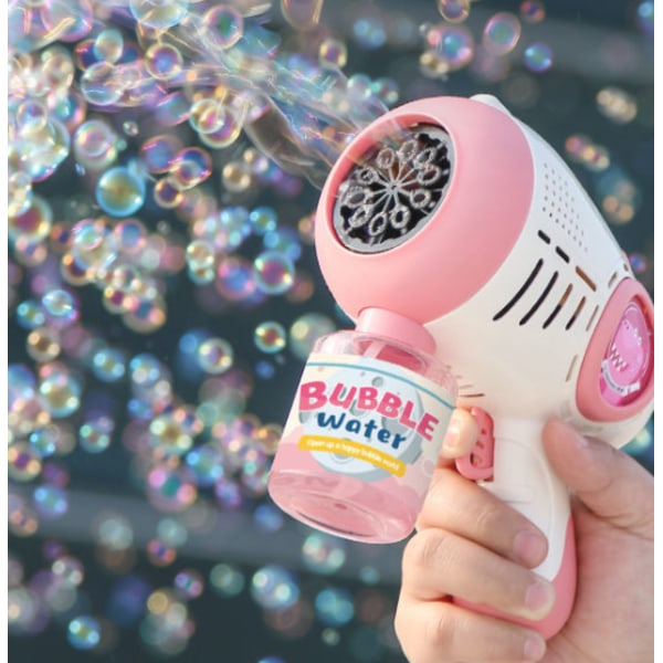Handhållen Dinosaur Small Steel Cannon Automatisk Bubble Machine (Experience Version + Batteri - Candy Powder)
