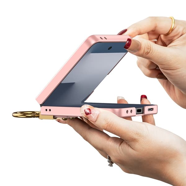 Samsung Z Flip7 GKK Guldring Cover - Grå grå gray