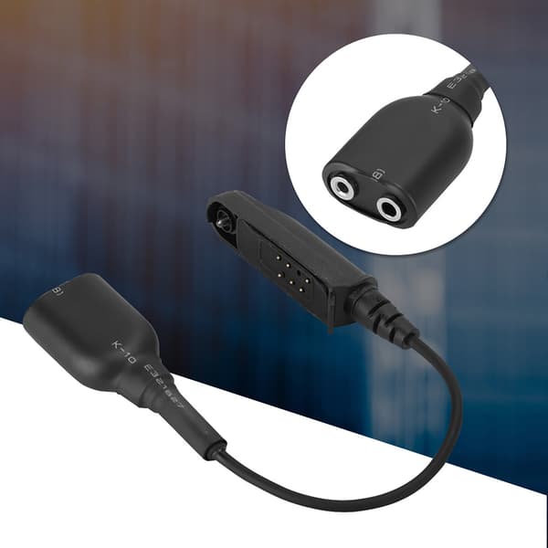V-9R PLUS Walkie Talkie Lydkabel Adapter til K Interface 2Pin Headset Port