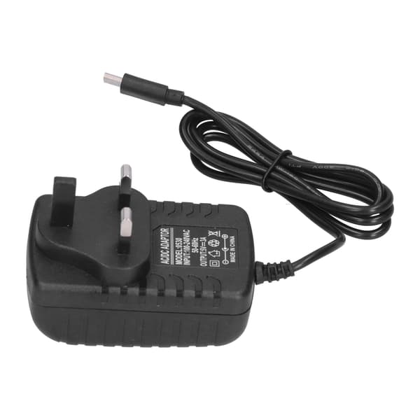 ABS strømforsyningsladeradapter nettbrett erstatning for Raspberry Pi 4 UK-plugg 100-240VAC